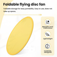 Foldable Round Fan-Yellow