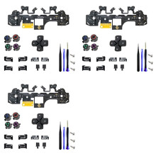 3X Kit de Microinterruptor Ergonómico Táctil con Gatillo de para Mando de para PS5 BDM-030/040/050, Kit de Placa de Circuito de de 12 Teclas