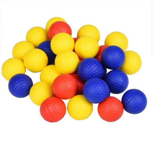50 Pack Practice  Balls 42mm Soft PU Realistic Feel Limited Flight White 1