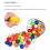 50 Pack Practice  Balls 42mm Soft PU Realistic Feel Limited Flight White 4