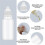50Pcs Small Empty Squeeze Dropper Bottles Plastic Thin Tip Dropper Bottles 15ML Portable Squeezable Liquid Dropper White 2