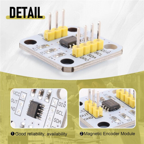 5Pcs AS5600 Magnetic Encoder Magnetic Induction Angle Measurement Sensor Module 12Bit High Precision