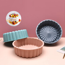 Round Silicone Cake Pan Baking Pan Cakes Pan Sponge Flan Mold DIY Baking Pans Decorating Tools C