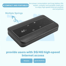 4G WiFi PortáTil Bolso Antena Externa Porta CRC9 Hotspot Router LTE Sem Fio MóVel Desbloqueado com Slot para CartãO Sim Preto