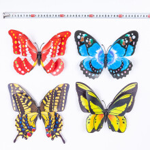 Decorative Wall Stickers 12Pcs Butterfly Double Layer Butterfly Fridge Magnet Crafts Butterfly Decor Wall Sticker 22cm