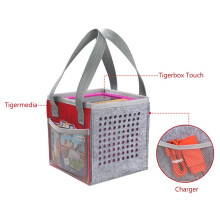 Bolsa de Transporte Bolsa de Fieltro Compatible con Tigermedia Tigerbox - Caja de TransmisióN TáCtil, Rojo, Bolsa de Fieltro