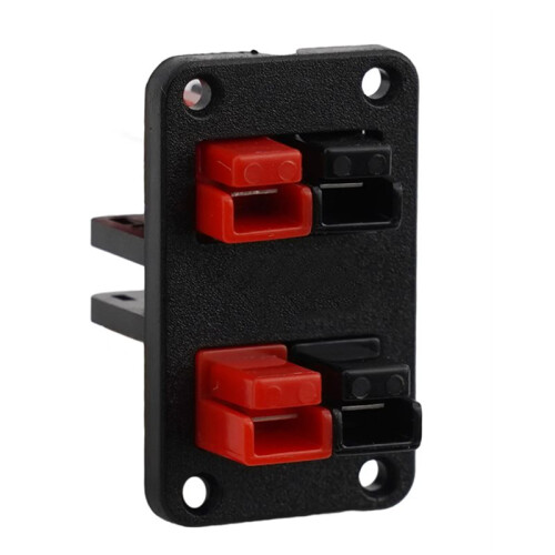 4pcs 45A 600V Power Plug Cable Connectors for Anderson Plug Connector Fixed Mounting Bracket Panel Power Plug Connector 2
