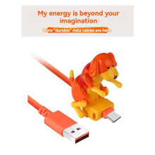 3X Kabel Ładujący USB-C Humping Dog, Zabawna Szybka Ładowarka Typu C, Nowatorskie Akcesorium do Telefonu i Zabawka Antystresowa