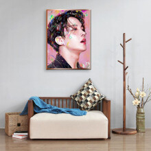 DIY Diamond Painting Bangtan Boys Art Portrait Rhinestone Full Round Wall Picture 30X40 cm Jimin
