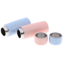 1:6 Poppenhuis Miniatuur Thermosbekers Miniatuur Voedsel ScèNe Poppenhuis Accessoires Thermo Waterbeker Poppenhuis Decor Roze