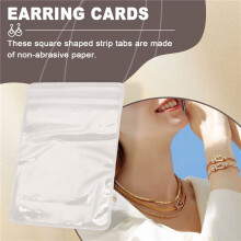 100Pcs Clear Plastic Jewelry Bags Sets, Self Seal Small Zipper Bag for Jewelry Storage Supplies Beads Earrings Screws