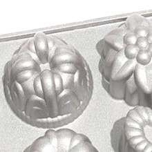 Charms Cast Pan,6 Different Shapes, Charming Combination,Diy Cake Pan,Pan,Silver