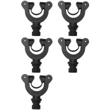 5X Paddle Holder Clip Track Mounted for Stand Paddle Boards and Kayaks, Deck Side Track Mounted