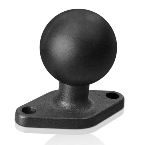 2X Base de Montagem de Losango de Alumínio com Cabeça de Esfera de Borracha de 1,5 Polegadas Base de Montagem de Motocicleta para Dispositivos de 1