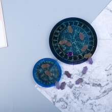 Bloco de AdivinhaçãO DIY Disco de AdivinhaçãO Astrologia BúSsola Molde de Silicone (Disco Rune Pequeno)
