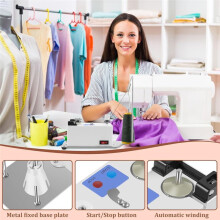 Automatic Bobbin Winder,Electric Yarn Winder, Electric Bobbin Winding,Electric Bobbin Winder for Sewing Machine US Plug