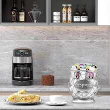 K Cup Koffiecapsule Opbergrek Koffiecapsulerek Grote Capaciteit Koffiecapsule Opbergrek Zilver