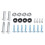 ABS Front Bumper Lip 4-Piece Kit 7