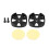 Black 12V 500W Car Tweeter 35mm 98dB 3