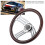 Chrome 3-Spoke Wood Wheel 14in 2
