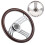 Chrome 3-Spoke Wood Wheel 14in 3