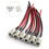 6Pcs  Power Connectors 5.5 x 2.1mm Female Socket with Threaded Socket with Cable and Male  Socket Plug with Wire 9