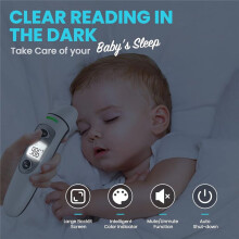Stirnthermometer für Erwachsene und Kinder, Digitales Infrarot-Thermometer, BerüHrungsloses Fieberthermometer mit LCD-Bildschirm