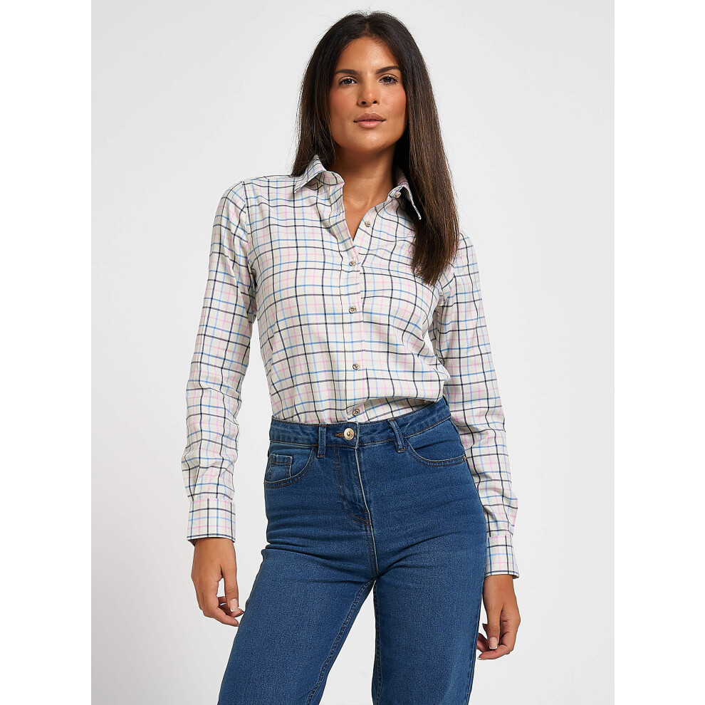 Jack Pyke Ladies Countryman Long Sleeve Shirt Large Check Navy Size 8 Blue