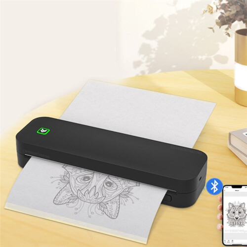 Portable A4 Thermal Printer Inkless for Office Photo PDF Document Memo Stencil Printing White 2