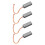 4x Bosch Alternator Brush Set PX602 PX60 9