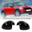 Glossy Black Door Mirror Covers Pair for Mini 18