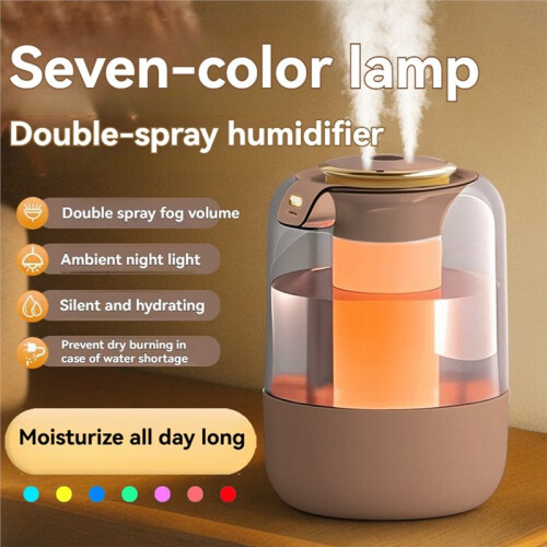 2L Air Humidifier Large Capacity Home USB Humidifier Mist Aroma Diffuser with Remote Control Timer for Bedroom A 2