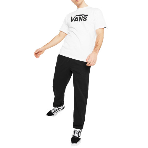 Vans (S, White/Black) Vans Mens Classic Logo Relaxed Fit T-Shirt 2