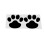 Paw Print Car Decal Sticker 2 Piece Set 9
