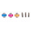 Short Cross Flat Screwdriver 3 Pack 10