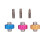 Short Cross Flat Screwdriver 3 Pack 5