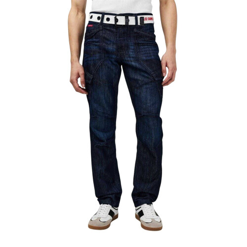 Lee Cooper Lee Cooper Mens Belted Cargo Jeans 2