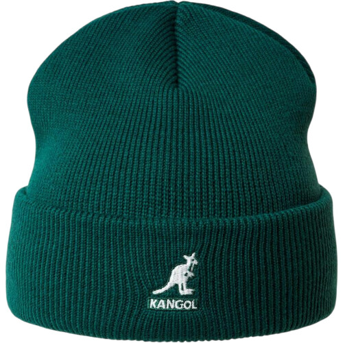 KANGOL (One Size, Pine) Kangol Embroidered Logo Acrylic Pull-On Beanie 1