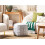 Beliani Pouffe HARNAI Cotton White 4