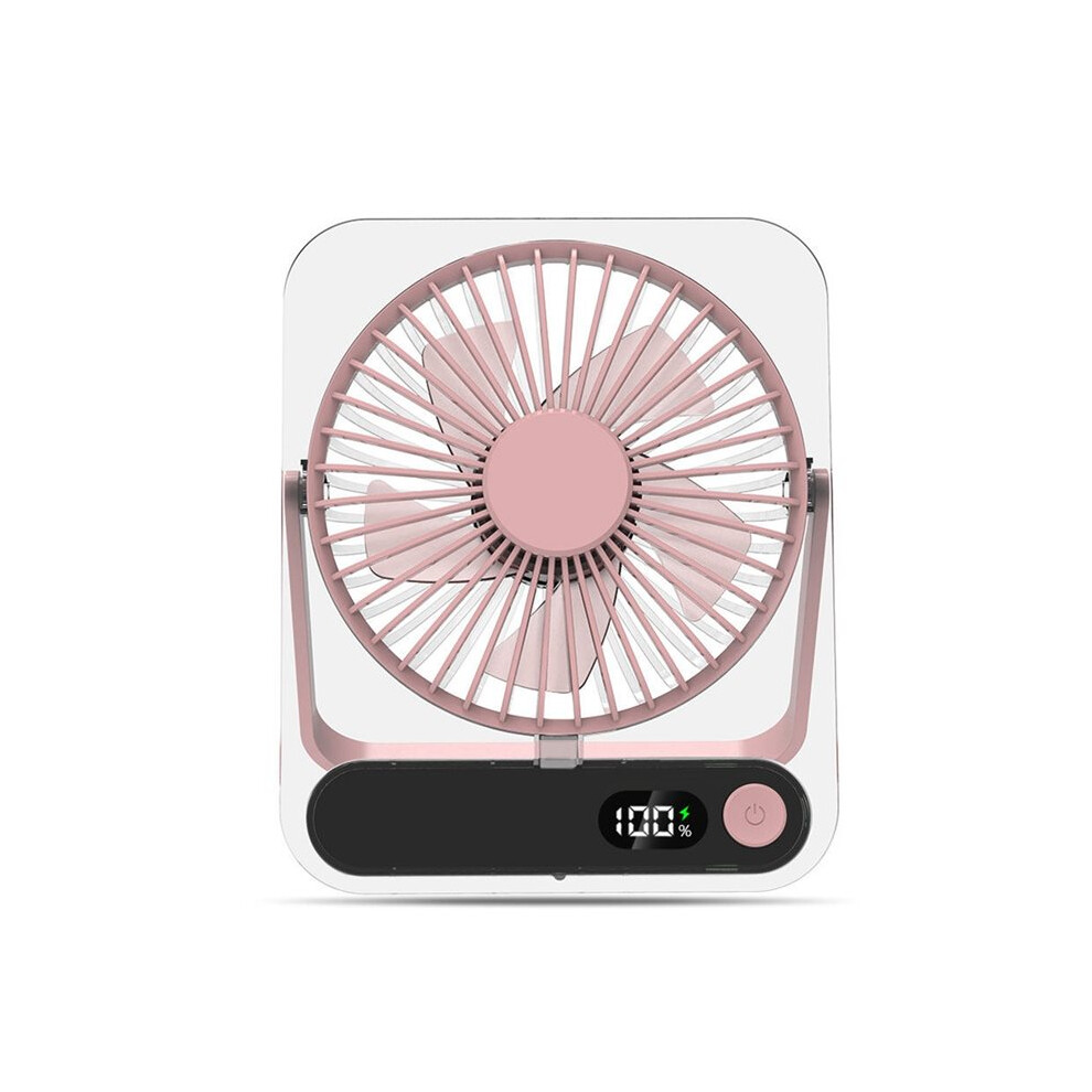 Ultra Quiet Desktop Fan, Quiet Desk Fan,5 Speed Fan, Rechargeable Usb Fan, Wall Mountable Portable Fan For Travel Black 4713433414592