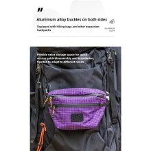 Riñonera para Exteriores de 1,2 L de Capacidad, Impermeable, Ajustable, Ligera, para Camping, Senderismo, Ciclismo, Correr y Pesca