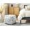 Beliani Pouffe BHILWARA Cotton Grey 2