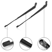 1Pair Front Windshield Wiper Arm with Wiper Blades Assy for F-150 15-23 Expedition 18-23 JL1Z-17526-B FL3Z-17527-A
