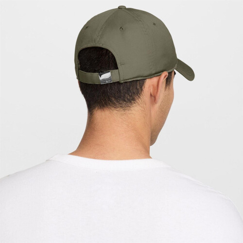Nike (One Size, Olive Green/Silver) Nike Swoosh Polyester Baseball Cap 2