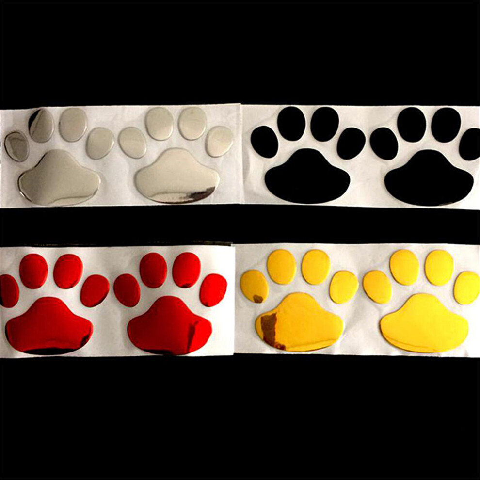 Set Of 2 Cool Paw Print Car Decals 7293282144224