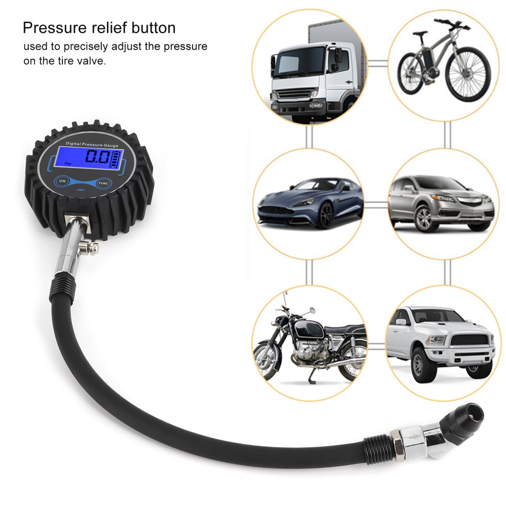 200Psi Lcd Digital Tyre Pressure Tool 7293282133952