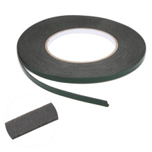 Fire Retardant Double Sided Tape Green Film Black