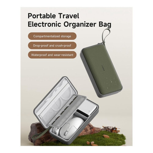 HAGIBIS Electronic Organizer Waterproof Large Capacity Digital Storage Bag Hard Shell Multifunction Earphone Wire Pouch