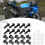 10x Motorcycle Fairing Screws Nuts Washers 12