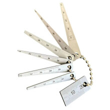 Measuring Tool Gaps Gauge Set Stainless Steel Pocket Small Ruler Set Tapered Ruler